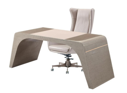 Study room buro luxury desk with computer chair office furniture modern beige